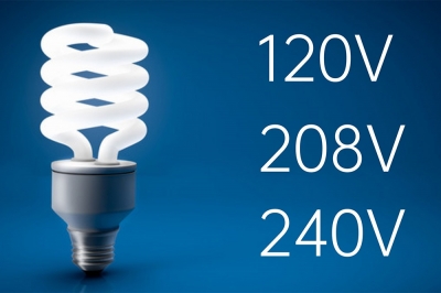 交流120、208、240V