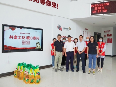 芯能科技黨支部與洛隆社區黨總支聯合開展“共富工坊,暖心慰問”活動